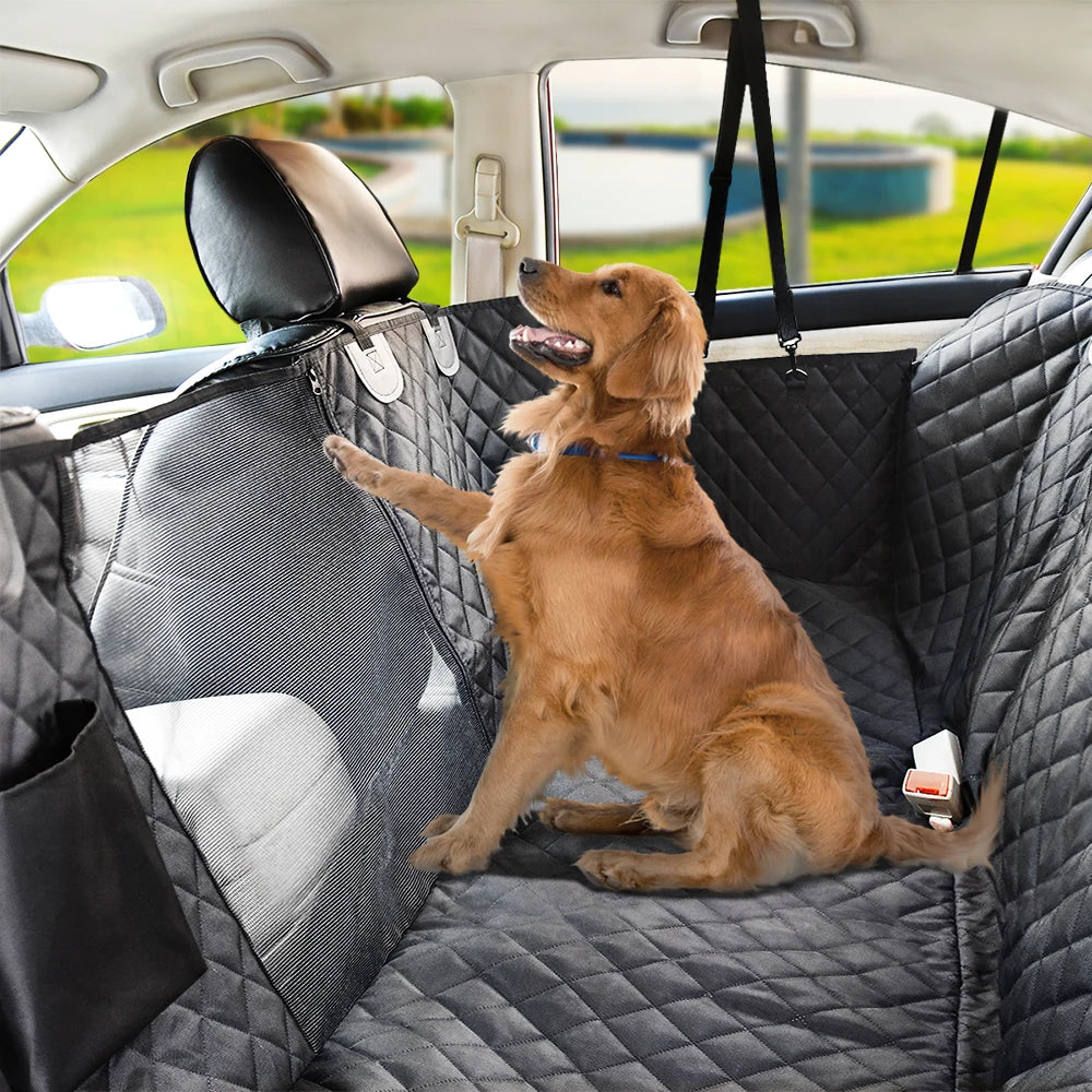 PETRAVEL Dog Car Seat Cover Waterproof Pet Travel Dog Carrier Hammock Car Rear Back Seat Protector Mat Safety Carrier For Dogs