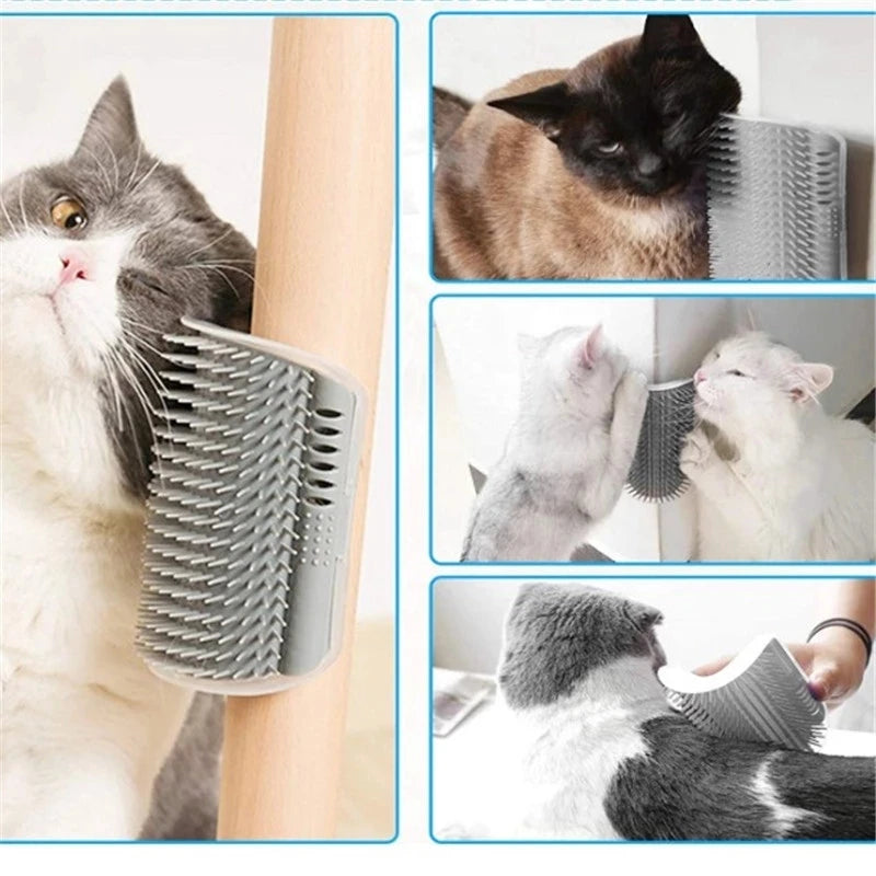 Cats Groomer Self Brush Corner Dog Massage Self Comb Wall Corner Rubs Catnip The Face With A Tickling Comb Pet Grooming Supply