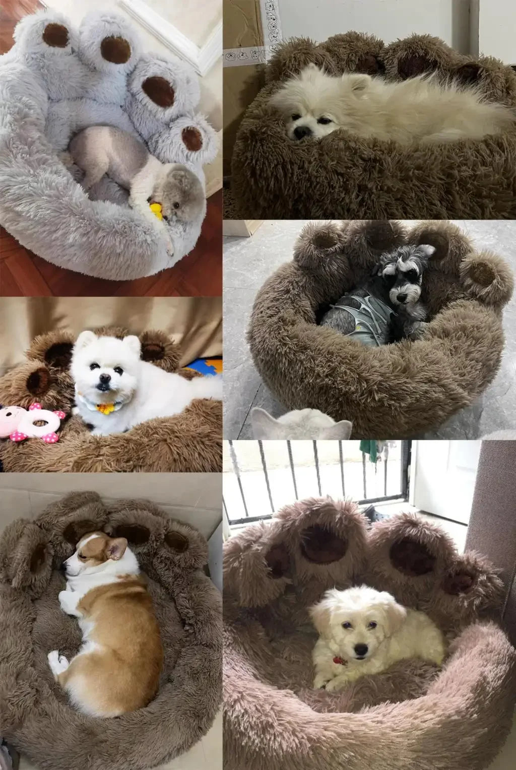 Winter Warm Dog Sofa Bed  Small Medium And Large Dog Plush Sleeping Kennel Comfortable Soft Detachable And Washable Pet Nest