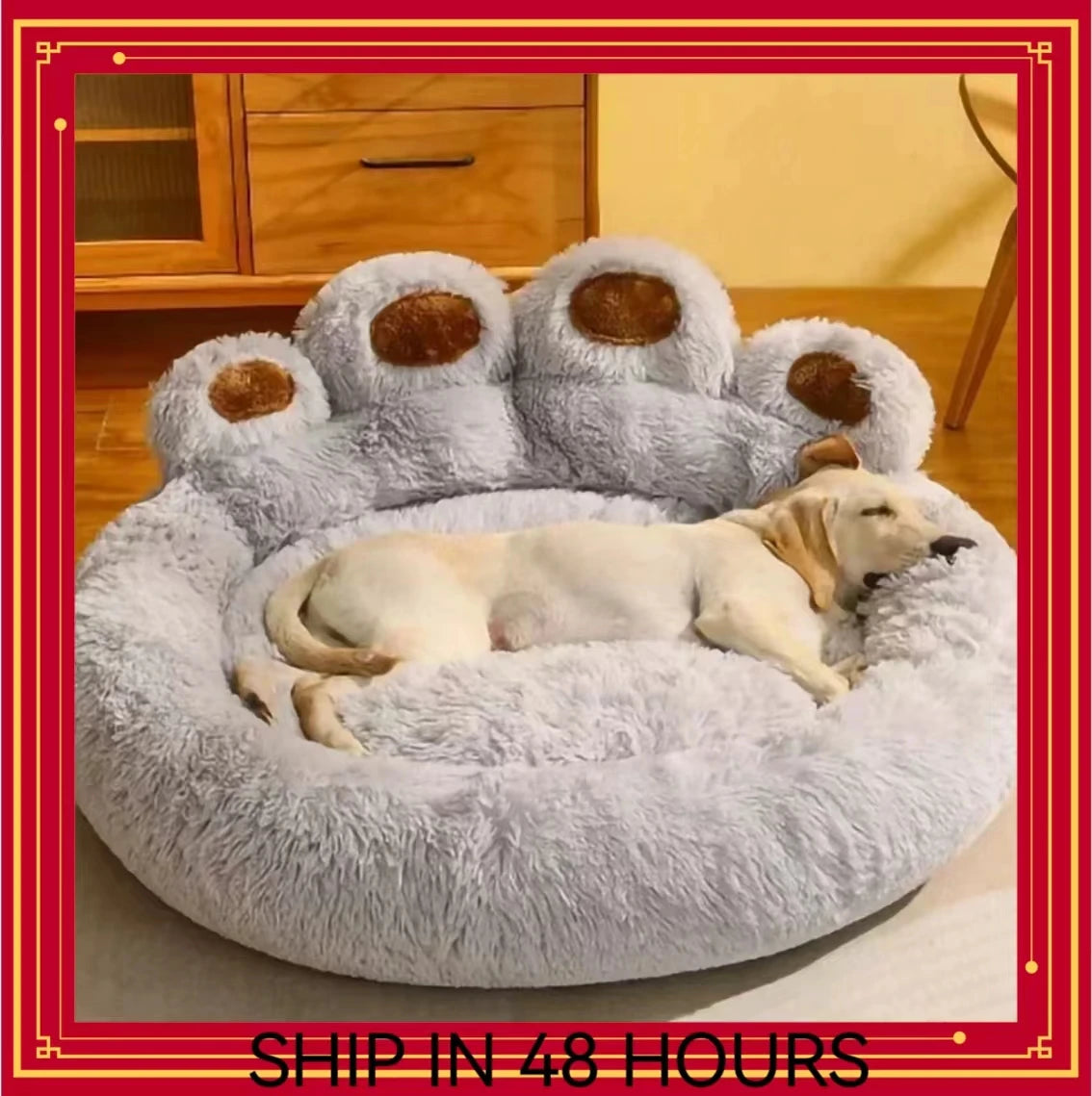 Winter Warm Dog Sofa Bed  Small Medium And Large Dog Plush Sleeping Kennel Comfortable Soft Detachable And Washable Pet Nest