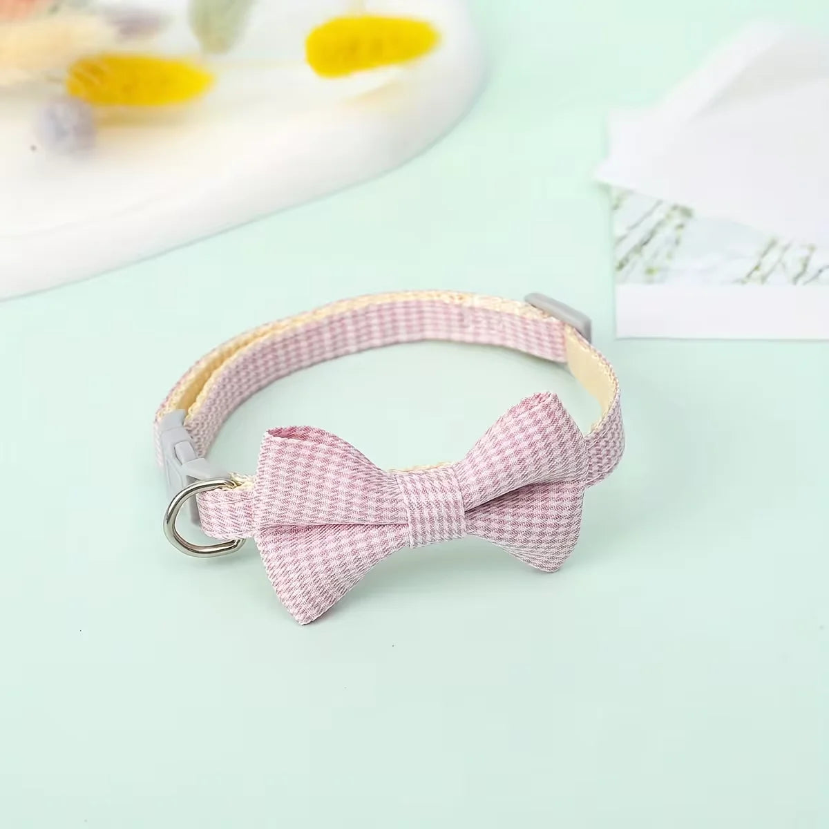 1 Piece Adjustable Plaid Cat Collar Tie Knot - Perfect for Festive Dressing and Everyday Wear