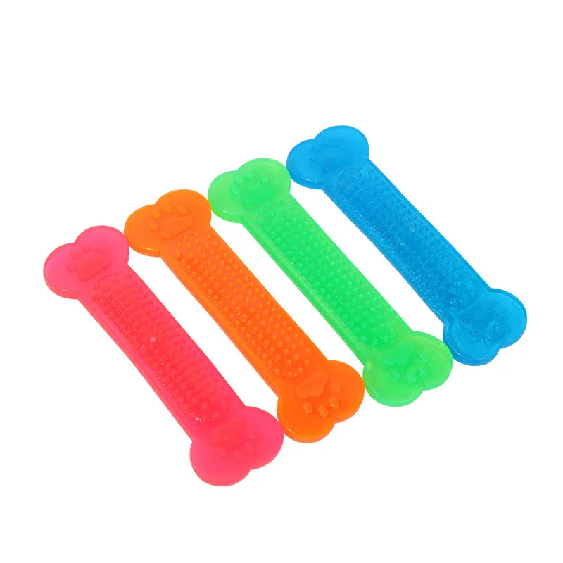 Hot Sale Pet Dog Chew Toys Rubber Bone Toy Aggressive Chewers Dog Toothbrush Doggy Puppy Dental Care For Dog Pet Accessories