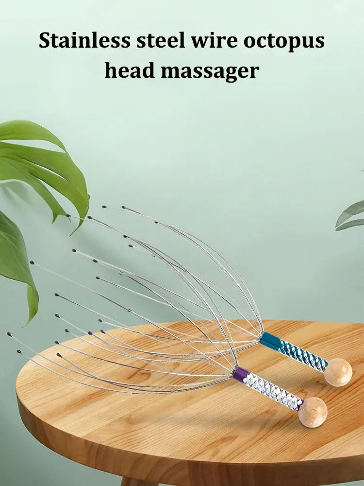 1PC Random Color Pet Massage Claw Head Massager Head Scratching Octopus Scalp Non Soul Extractor Divine Tool For Extracting