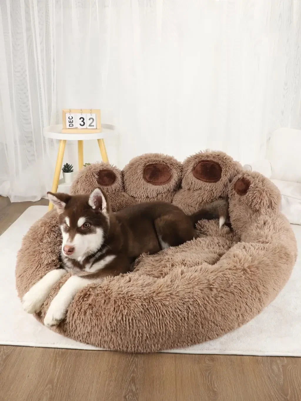 Winter Warm Dog Sofa Bed  Small Medium And Large Dog Plush Sleeping Kennel Comfortable Soft Detachable And Washable Pet Nest